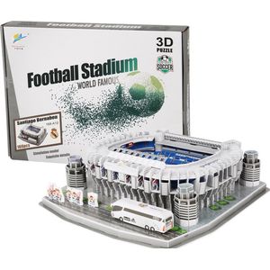 3D Puzzel Football Stadium-Model om te Bouwen -Vanaf 8 Jaar en Ouder -160 stukjes - 3D Puzzel Wereld Gebouwen- 3D Puzzel Meerkleurig
