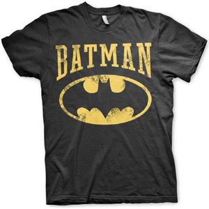 DC Comics Batman Heren Tshirt -S- Vintage Batman Zwart
