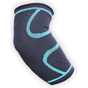New Age Devi - Elleboogbrace - Ondersteuning voor de elleboog - Bescherming voor de elleboog - Blauwe elleboog sleeve voor tennis en meer