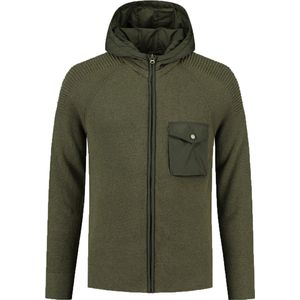 Dstrezzed Vest Hooded Donkergroen - Maat XL - Heren