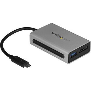 StarTech.com Thunderbolt 3 naar eSATA adapter + USB 3.1 (10Gbps) poort - Mac / Windows - USB-C naar USB adapter - Thunderbolt 3 hub - Controller voor opslag - USB 3.1 Gen 2 / eSATA 6Gb/s - 10 GBps - Thunderbolt - zwart en zilver