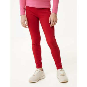 Basic Legging Meisjes - Rood - Maat 98-104