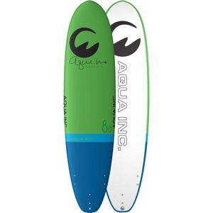 Aqua Inc. AROUNA Softtop Surfboard - 8'0"" x 24"" - Groen - Uitstekend voor Intermediaire Surfers - Veilige Soft PU Vinnen Inclusief