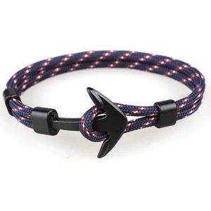 *** Fisherman Anker Armband - Scheepvaart - Stoer Armband - Armband Mannen - Armband Dames - van Heble® ***