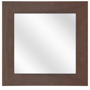 Spiegel met Brede Houten Lijst - Koloniaal - 40x40 cm