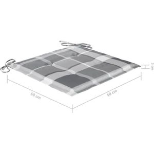 vidaXL - Tuinstoelen - 8 - st - met - kussens - massief - teakhout