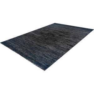 Pierre Cardin Pablo - Vintage - Super zacht - Shinny - 3D - Vloerkleed – hotel sjiek - design tapijt fraai – Karpet - 160x230- Blauw zwart