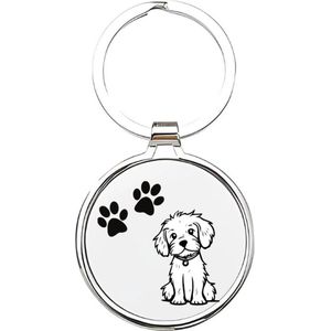 Akyol - hond Sleutelhanger - Honden - honden liefhebbers - dieren liefhebbers - puppy - huisdieren sleutelhanger - hondenpoot - love my dog - hond - labrador - herdershond - border collie - dog - 4 x 7,5 CM