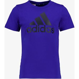 Adidas U BL kinder sport T-shirt donkerblauw - Maat 128/134