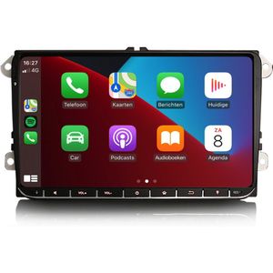 Carplay autoradio voor Volkswagen Polo T5 Passat Tiguan Touran Golf 5 6 | 2003 t/m 2020 | 9 INCH | Draadloos Apple Carplay en Android Auto | 4GB + 64GB | 8-Core | Cartronix | 2025 model Bluetooth & Wifi