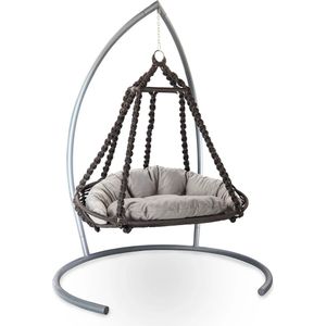 SittySeats Hecoki Tweepersoons Hangstoel met standaard - Swing chair - Hangende egg chair - Schommelstoel