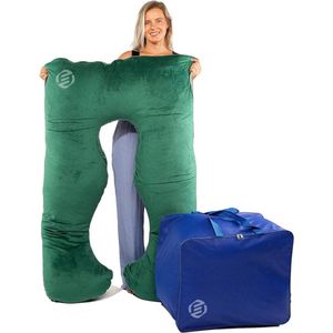 Equivera Zijslaapkussen Volwassenen - Zijslaapkussen - Lichaamskussen Zijslaper - Zijslaap Kussen Volwassenen - Zwangerschapskussen - Voedingskussen - Borstvoedingskussen - Body Pillow - Voor een comfortabele nachtrust!