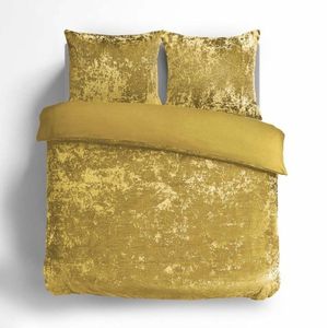 Manilla - Dekbedovertrek - Velvet - 240x200cm - Goud