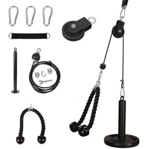 Pulley Cable System DIY Gewicht Fitness Apparatuur Set Professionele Armkracht Training Onderarm Trainer voor Thuisgymnastiek Training Biceps Triceps Schouders en Rug