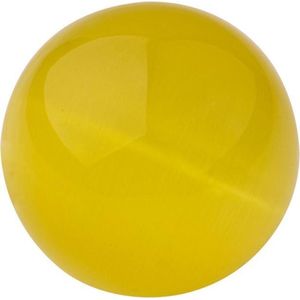 Quiges Verwisselbare Ring Steen Bolletje 12mm - Cateye Geel - E12RHR012