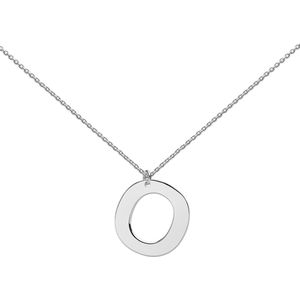 Heart to Get - Grote Letter O - Ketting - Zilver