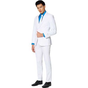 OppoSuits White Knight - Mannen Zomer Kostuum - Wit - Feest - Maat 46