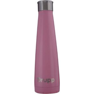 Drupp RVS Thermosfles - Drinkfles - BPA Vrij - 450ML - Dubbele Isolatie - Thermosbeker – Roze
