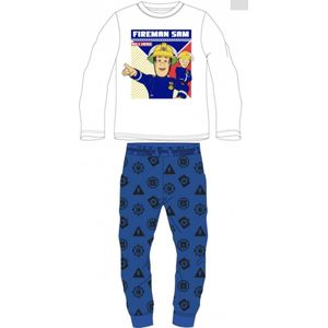 Brandweerman Sam Pyjama Katoen Blauw Maat 128