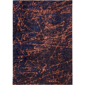 Vloerkleed Louis de Poortere Stellar Mad Men 9217 Blue Star Vloerkleed - 140x200  -  -  Tapijt -  -