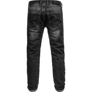 JOHN DOE DENIM BLACK USED KEVLAR JEANS-36/36 - Maat - Broek