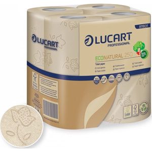 96 rollen Lucart Wc-Rollen Eco 200 Vellen - ecologisch toiletpapier - milieu vriendelijk