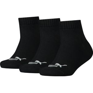 Puma KIDS Quarter Socks sneakermaat 27 - 38 voor meisjes en jongens 3 paar