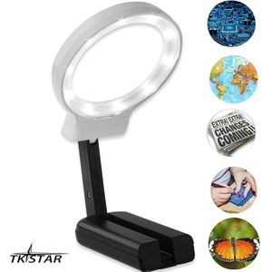 Loepen - 3X Opvouwbaar Vergrootglas Lens Loupe Met LED Verlichte Licht Handheld Voor Lezing Inspectie Hobby Ambachten