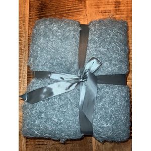 Plaids-sCurly Plaids-sZachte Deken Turquoise/blauw