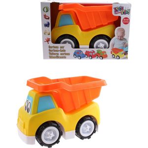 Free And Easy Speelgoedauto Dumper - 24 x 11 x 18 Cm (lxbxh) - Geel