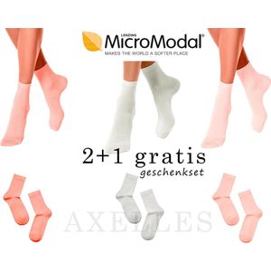 Sokken in zacht Micromodal (3-PAAR geschenkset), maat 38/39.