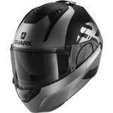 SHARK EVO ES KEDJE Motorhelm Systeemhelm Mat Zwart Antraciet Black - Maat S