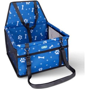 Nobleza 41A19 - Opvouwbare Autostoel Hond - Hondenstoel auto - Autostoel hond – Hondenmand auto – Autozitje - 40 x 34 x 44 cm - Blauw