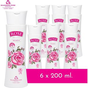 Rozenolie Haar shampoo, droog haar, glanzend haar, 6 x 200ml