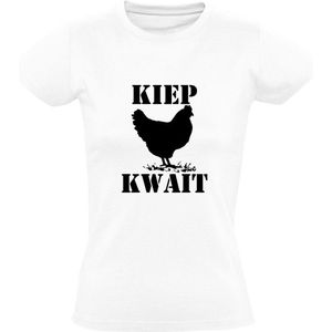 Kiep Kwait Dames T-shirt | Kip | Brabants | Dialect | Kippenboer | Boer | Boerin