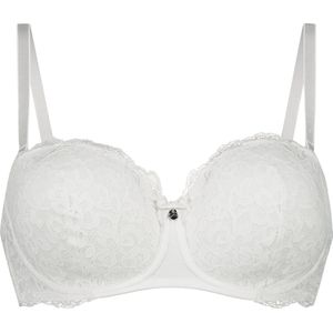 Hunkemöller Dames Lingerie Voorgevormde beugel bh Marine - Wit - maat F85