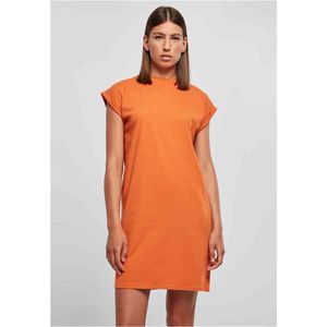 Urban Classics - Turtle Extended Shoulder Korte jurk - XS - Oranje