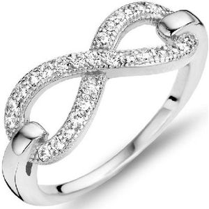 New Bling 9NB 0168 52 Zilveren ring - zirkonia infinity - maat 52 - zilverkleurig