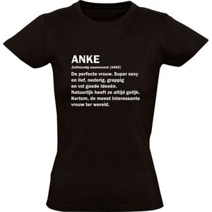 Anke grappig Dames t-shirt | verjaardag | cadeau | kado | shirt | Zwart