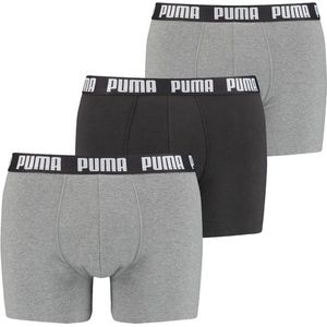 Puma 3-pak Heren Boxershort Everyday Boxershort - L - Grijs