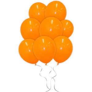 LUQ - Luxe Oranje Helium Ballonnen - 10 stuks - Verjaardag Versiering - Decoratie - Latex Ballon Oranje - Koningsdag WK EK