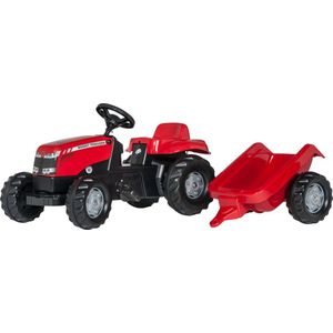 Rolly Toys rollyKid Massey Ferguson - Traptractor met Aanhanger