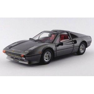 De 1:43 Diecast Modelcar van de Ferrari 308 GTS Spider van 1979 in Gun Metal Grey. De fabrikant van het schaalmodel is Best Model. Dit model is alleen online verkrijgbaar