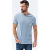 Ombre - Heren T-shirt - Shirt - Lichtblauw - Casual