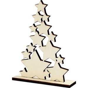 Creotime Sterrenkerstboom 19,6 X 14,7 Cm Naturel