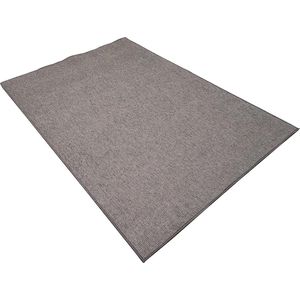 Effen kleur antraciet tapijt voor buiten - 100 x 100 cm, terras, keuken, lange hal, woonkamer, entree