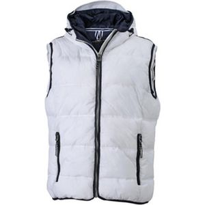 James and Nicholson Heren Maritiem Vest (Wit/Zwaar)