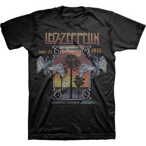 Led Zeppelin - Inglewood Heren T-shirt - S - Zwart