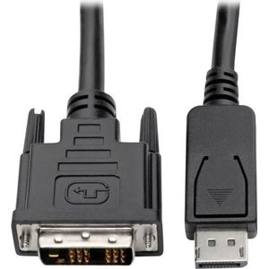 Tripp-Lite P581-003 DisplayPort to DVI-D Adapter Cable – M/M, DP with Latches, 1920 x 1200 (1080p) @ 60 Hz, 3 ft. TrippLite