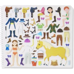 Melissa & Doug - Deluxe Puffy Sticker Album - Paarden